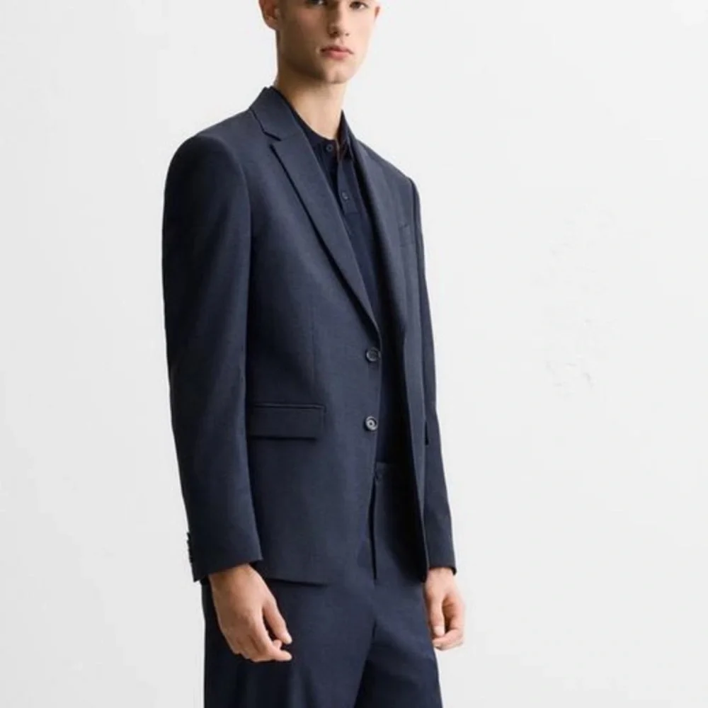 Zara Men’s NWT navy blue stretch suit jacket